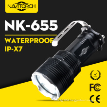 860 Lumens Xm-L T6 LED Waterproof Ipx7 Rechargeable Aluminum Flashlight (NK-655)